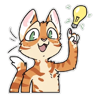 Telegram sticker 💡 Orange Cat by maimface