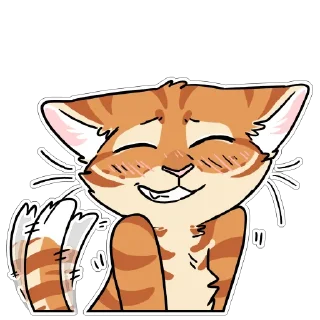 Telegram sticker 😊 Orange Cat by maimface