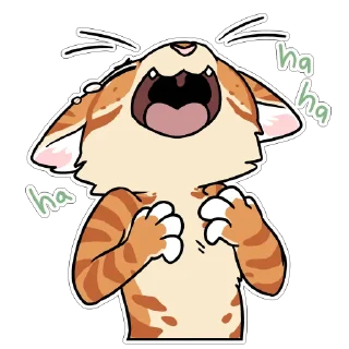 Sticker 🤣 Orange Cat by maimface