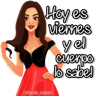 Telegram sticker 😊 Hola y más by Vane ♾