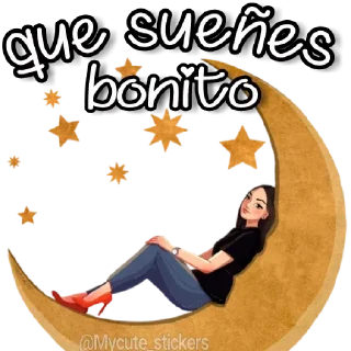 Telegram sticker 🌙 Hola y más by Vane ♾