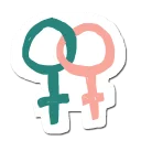 Video sticker 👭 girls who love girls