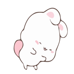 Telegram sticker 😛 『@stickers_gifs_store』𝗪𝗵𝗶𝘁𝗲 𝗕𝘂𝗻𝗻𝘆 ❤️'s ani-pack by @KazutoSuperb