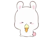Video sticker 🍦 『@stickers_gifs_store』𝗪𝗵𝗶𝘁𝗲 𝗕𝘂𝗻𝗻𝘆 ❤️'s ani-pack by @KazutoSuperb