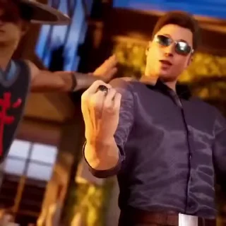 Video sticker 🖕 Johnny Cage MK1 @flowwercat