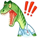 Telegram sticker 😲 Velociraptor