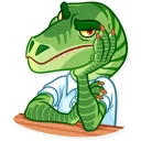 Telegram sticker 😒 Velociraptor