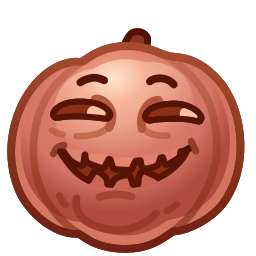 Sticker 😏 Mad Pumpkin by @GiftChanges