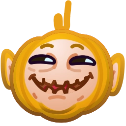 Sticker 😏 Mad Pumpkin by @GiftChanges