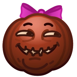 Sticker 😏 Mad Pumpkin by @GiftChanges