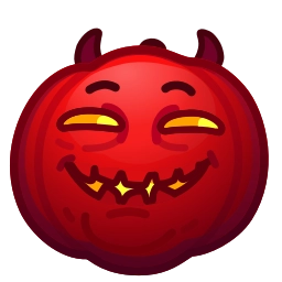 Sticker 😏 Mad Pumpkin by @GiftChanges