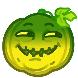 Sticker 😏 Mad Pumpkin by @GiftChanges