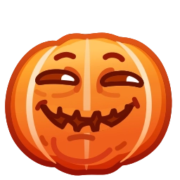 Sticker 😏 Mad Pumpkin by @GiftChanges