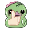 Video sticker 👍 Halloween Duck