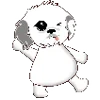 Video sticker 🐶 White random @TgEmoji