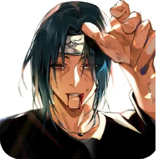 Телеграм стикер 👍 🫀Itachi Uchiha  [ By Whisper ]
