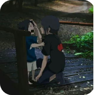 Телеграм стикер 👍 🫀Itachi Uchiha  [ By Whisper ]