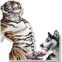 Telegram stiker 😸 P0rny Tigers