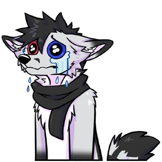 Telegram sticker 😭 KuroScav by @erixalu