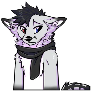 Telegram sticker 😞 KuroScav by @erixalu