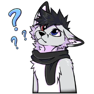 Telegram sticker ❓ KuroScav by @erixalu