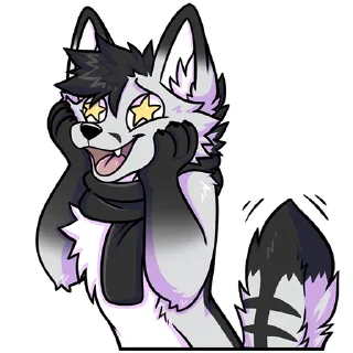 Telegram sticker 🤩 KuroScav by @erixalu