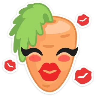 Telegram sticker 😘 Фруктовощи @stickersvvk