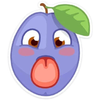 Telegram sticker 😛 Фруктовощи @stickersvvk