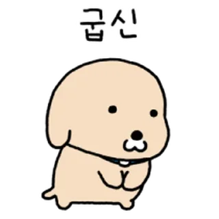 Телеграм стикер ⭐ 누렁이 또또또또또또또또또 왔어요! @moe_sticker_bot