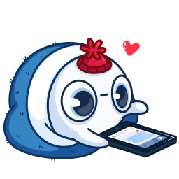 Telegram sticker ❤️ ☃SɴᯭowɃ͢αll @HANGSEED𖨘
