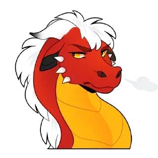 Telegram sticker 😤 🔥🐉 Terrynyth