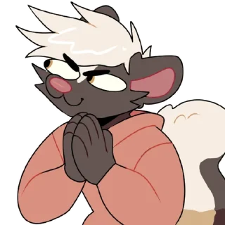 Video sticker 😈 Mocha skunk