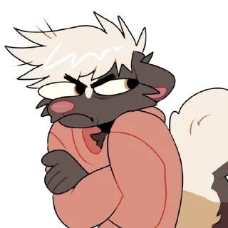 Sticker 😡 Mocha skunk