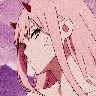 Telegram sticker 😳 Zero two @pangae