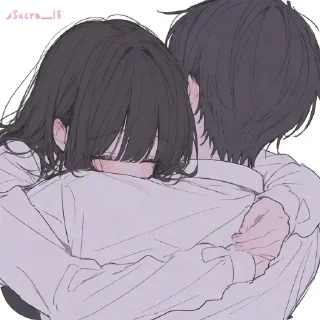 Telegram sticker 💇 You & I