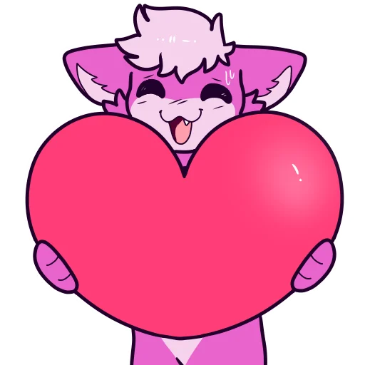 Telegram sticker ❤️ @Avoonix the Fox
