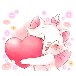 Sticker 😍 Disney's Marie Girly @HanaParadise