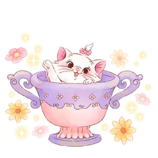 Video sticker ☺️ Disney's Marie Girly @HanaParadise