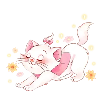 Video sticker ☺️ Disney's Marie Girly @HanaParadise