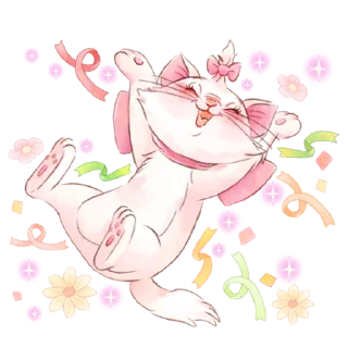 Telegram sticker 😍 Disney's Marie Girly @HanaParadise