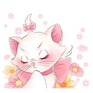 Telegram sticker 🙄 Disney's Marie Girly @HanaParadise