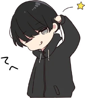Телеграм стикер 😜 Yurudara-chan. :: @line_stickers