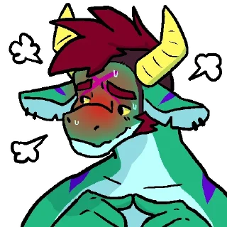 Telegram sticker 😳 perro and friens