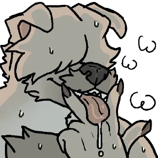 Telegram sticker 👅 perro and friens