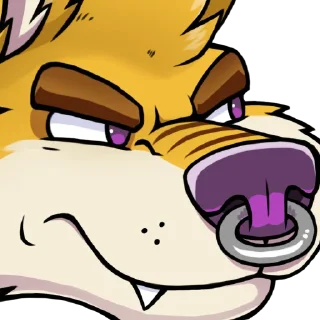 Telegram sticker 😠 Skaifox Twitch Pack
