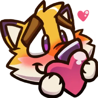 Telegram sticker ❤️ Skaifox Twitch Pack