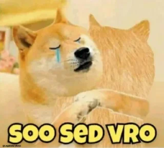 Телеграм стикер 😢 Cheems #6 @LegendaryKeys