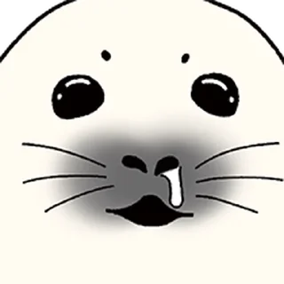 Telegram sticker ⭐ 콧구녕으로 말하는 하프물범