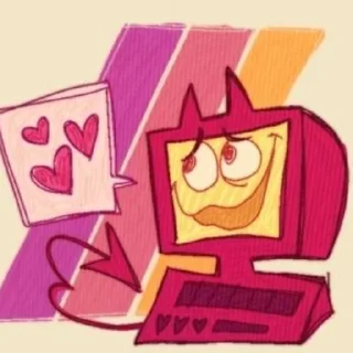 Telegram sticker 😘 Edgar (electric dreams)