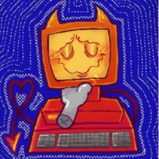 Telegram sticker 🥰 Edgar (electric dreams)